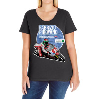 Fabrizio Pirovano, 1989 Donington Park, The Fabrizio Pirovano, Fabrizi Ladies Curvy T-shirt | Artistshot