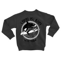 Long Island New York Shark Graphic Raglan Baseball Tee Toddler Sweatshirt | Artistshot