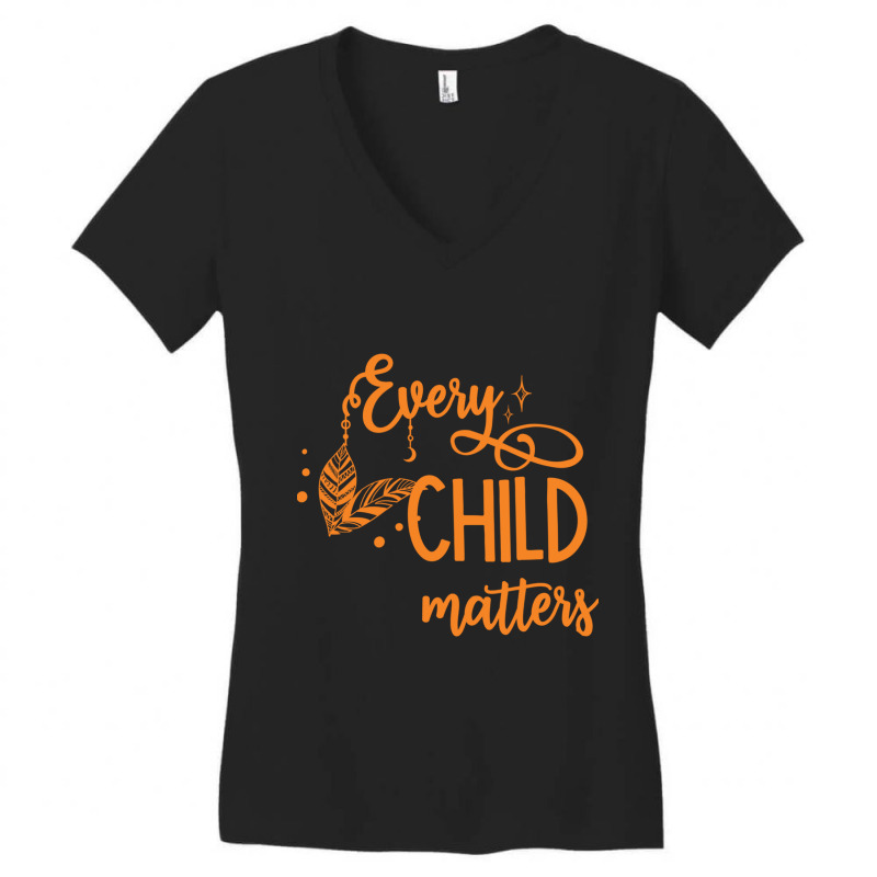 Portion Donated! Every Child Matters Women's V-Neck T-Shirt by JULIUSGERADEAU | Artistshot