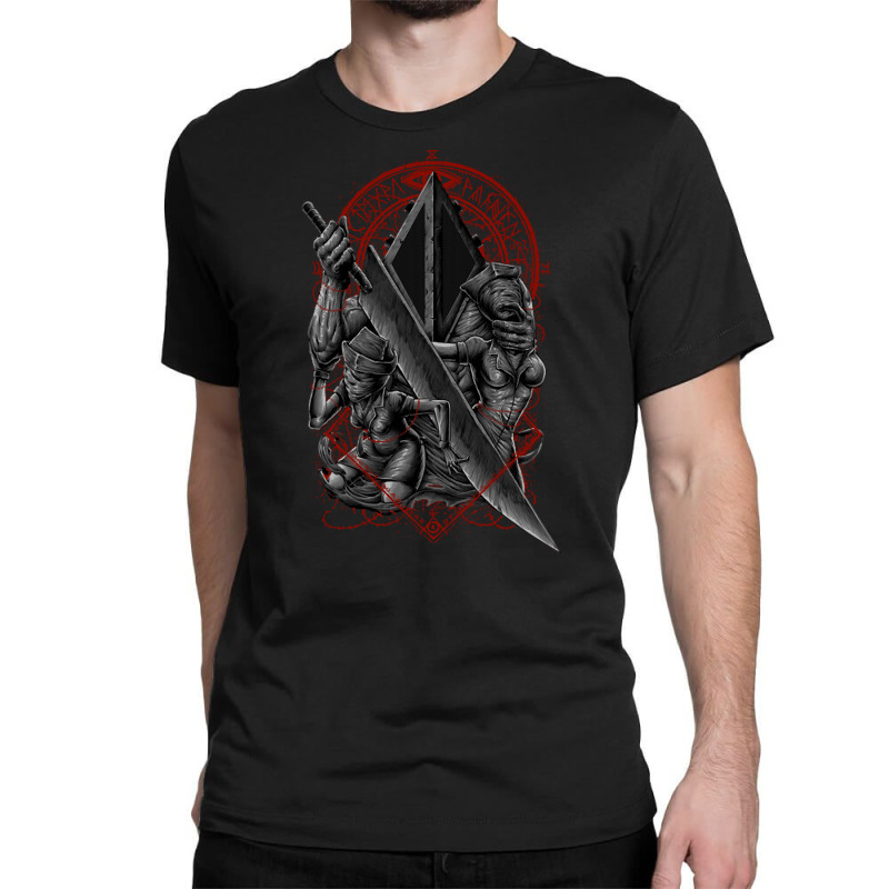 Pyramid Head, Pyramid Head Vintage, Pyramid Head Art, Pyramid Head Pai Classic T-shirt | Artistshot