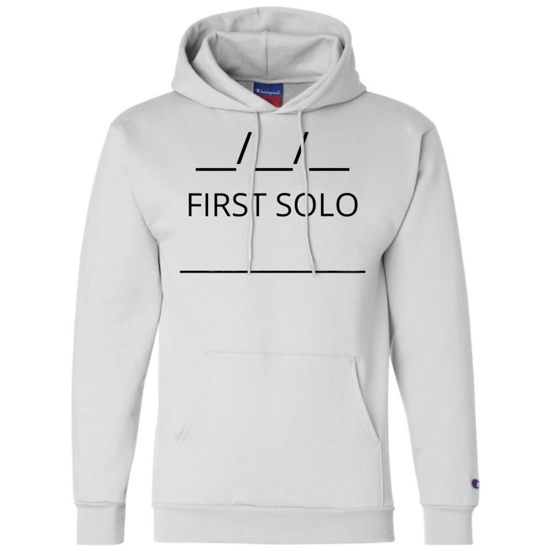 First Solo Shirt Tail Flight School Instructor Private Pilot Premium T Champion Hoodie by cm-arts | Artistshot