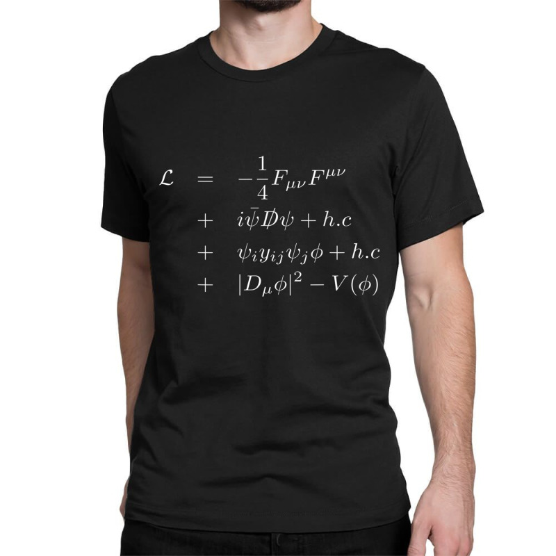 Standard Model Lagrangian Of Particle Physics Higgs Boson T Shirt Classic T-shirt by cm-arts | Artistshot