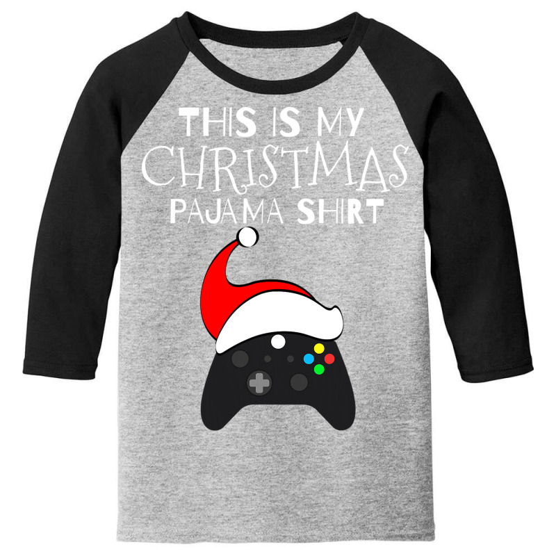 This Is My Christmas Pajama Funny Gamer Youth 3/4 Sleeve by Marybeth890 | Artistshot