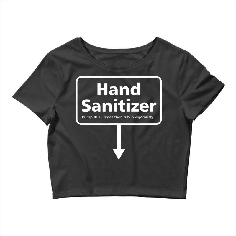 Mens Hand Sanitizer  Funny Adult Humour Christmas Gag Gift Crop Top by Heatherj90 | Artistshot