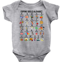 Coping Skills Alphabet, School Counselor, Mental Health T Shirt Baby Bodysuit | Artistshot