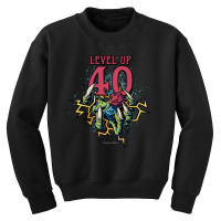 Dungeons & Dragons Birthday Level Up Forty Youth Sweatshirt | Artistshot