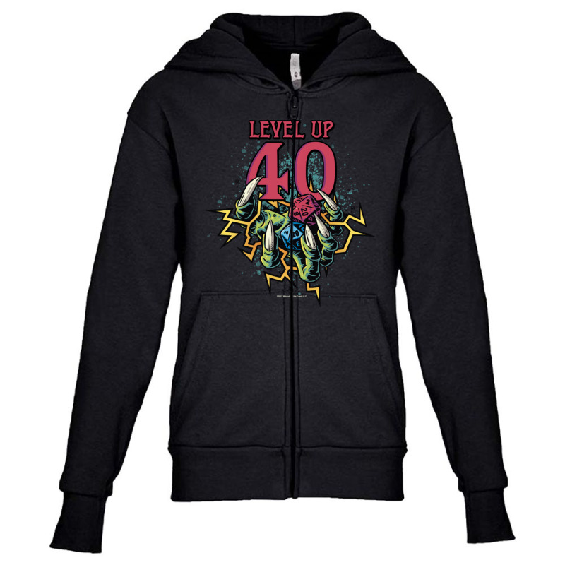 Dungeons & Dragons Birthday Level Up Forty Youth Zipper Hoodie by hotoancuong | Artistshot