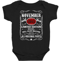 November 1943 Limited Edition Model Well Oiled Machine T Shirt Baby Bodysuit | Artistshot