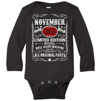 November 1943 Limited Edition Model Well Oiled Machine T Shirt Long Sleeve Baby Bodysuit | Artistshot