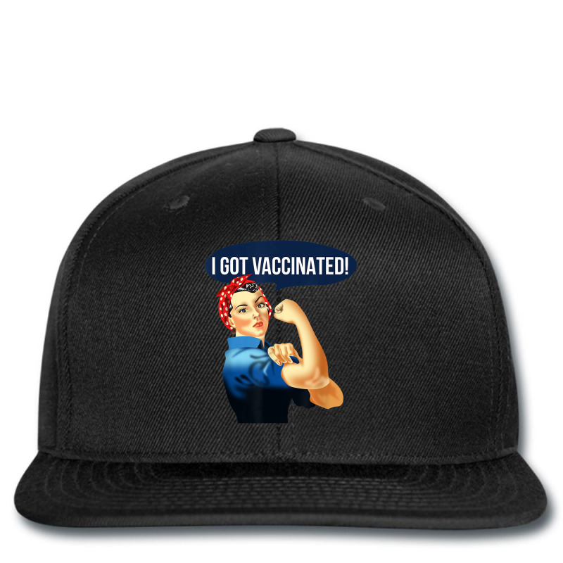 Pro Vaccine Vaccinated Rosie The Riveter Vaccinator T Shirt Printed hat by cm-arts | Artistshot