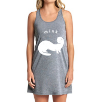 Mink, Stylized, Minimalist Art For Weasel Family Lovers Tank Dress | Artistshot