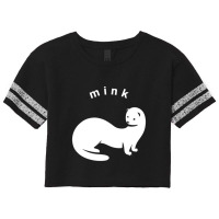 Mink, Stylized, Minimalist Art For Weasel Family Lovers Scorecard Crop Tee | Artistshot