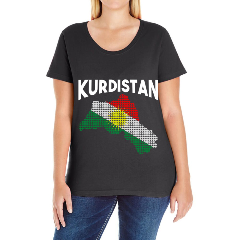 Kurdistan Freedom Kurdish Ladies Curvy T-Shirt by cm-arts | Artistshot