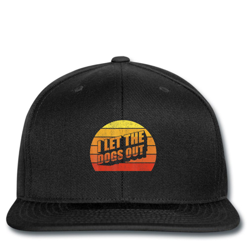 Retro Vintage I Let The Dogs Ou Pet Owner Dog Printed hat by Adcock Salmon | Artistshot