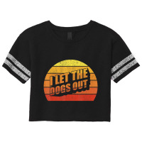 Retro Vintage I Let The Dogs Ou Pet Owner Dog Scorecard Crop Tee | Artistshot