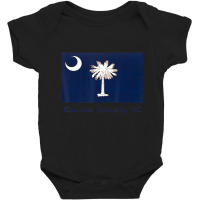 Kiawah Island, South Carolina Usa Flag Baby Bodysuit | Artistshot