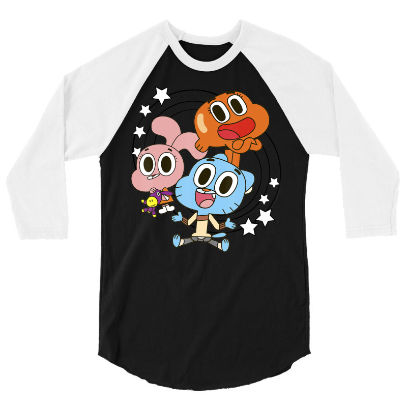 Cn The Amazing World Of Gumball Group Shot Stars 3/4 Sleeve Shirt | Artistshot