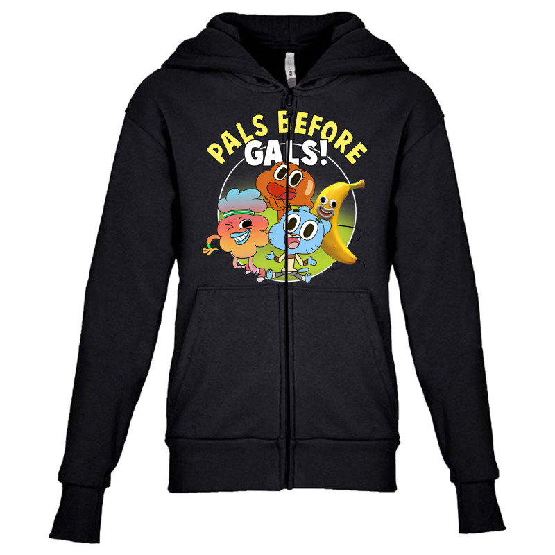 Cn The Amazing World Of Gumball Pals Before Gals Youth Zipper Hoodie by ngodieutrinh | Artistshot