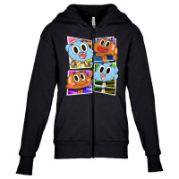 Cn The Amazing World Of Gumball Photo Box Up Youth Zipper Hoodie | Artistshot