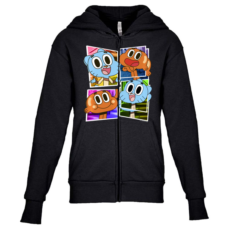 Cn The Amazing World Of Gumball Photo Box Up Youth Zipper Hoodie by ngodieutrinh | Artistshot