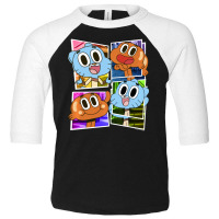 Cn The Amazing World Of Gumball Photo Box Up Toddler 3/4 Sleeve Tee | Artistshot