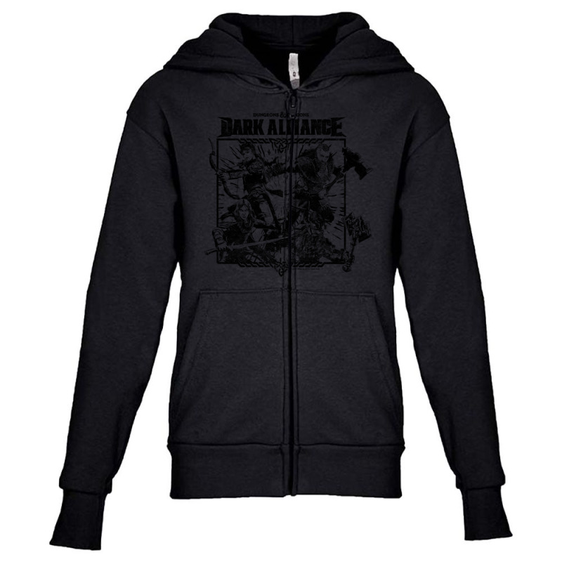 Dungeons & Dragons Dark Alliance Group Shot Poster Youth Zipper Hoodie by hotoancuong | Artistshot