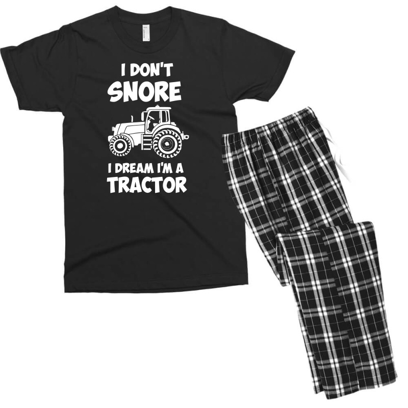 I Don't Snore I Dream I'm A Tractor Men's T-shirt Pajama Set | Artistshot