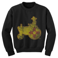 New Mexico Farmer Tractor Flag Youth Sweatshirt | Artistshot