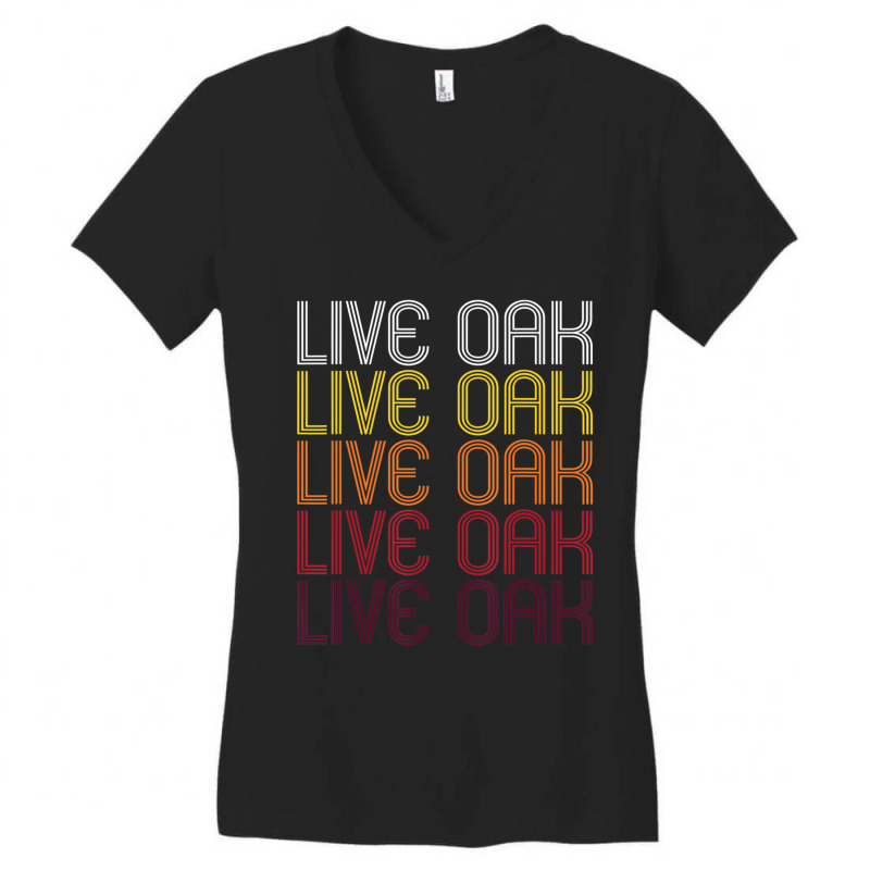 Live Oak, Ca Vintage Style California Women's V-Neck T-Shirt by Sheppard Karena | Artistshot