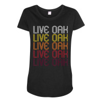 Live Oak, Ca Vintage Style California Maternity Scoop Neck T-shirt | Artistshot