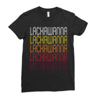 Lackawanna, Ny Vintage Style New York Ladies Fitted T-shirt | Artistshot