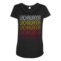 Lackawanna, Ny Vintage Style New York Maternity Scoop Neck T-shirt | Artistshot