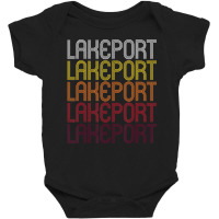 Lakeport, Ca Vintage Style California Baby Bodysuit | Artistshot