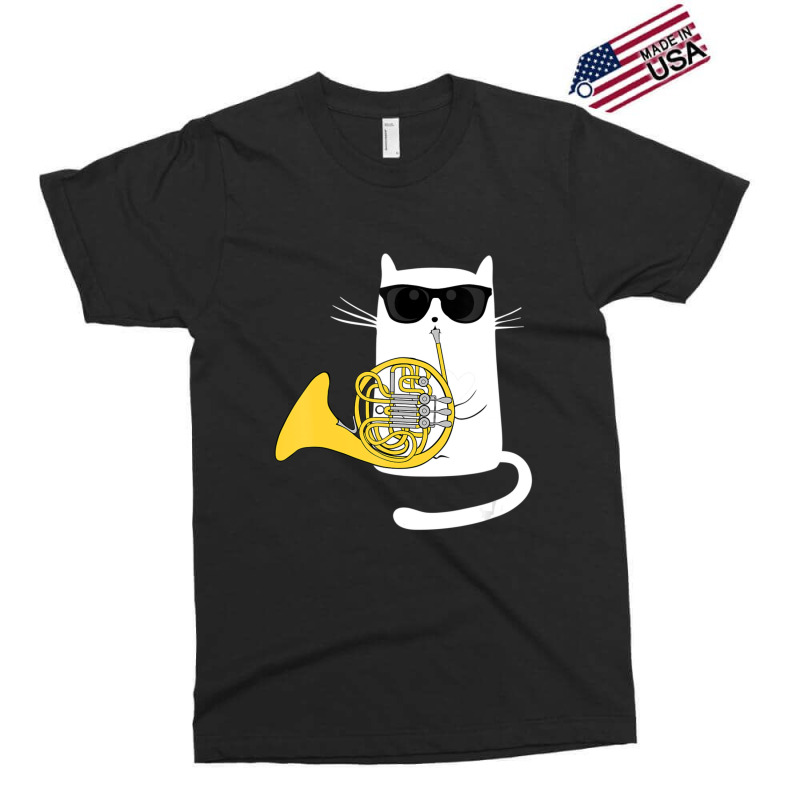 Jazz Cat Playing French Horn Cool Smooth Exclusive T-shirt | Artistshot