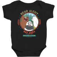 Cn We Bare Bears Bear Alert Bay Area Parks And Recreation Baby Bodysuit | Artistshot