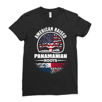 American Raised With Panamanian Roots Panama Panama Flag Pullover Hood Ladies Fitted T-shirt | Artistshot