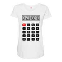 Calculator Halloween Costume Pretend I'm A Calculator T Shirt Maternity Scoop Neck T-shirt | Artistshot