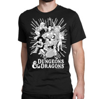 Dungeons & Dragons Group Shot Ray Portrait Classic T-shirt | Artistshot