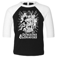 Dungeons & Dragons Group Shot Ray Portrait Toddler 3/4 Sleeve Tee | Artistshot