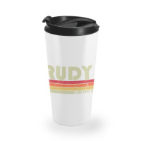 Rudy Name Personalized Retro Vintage Birthday Travel Mug | Artistshot