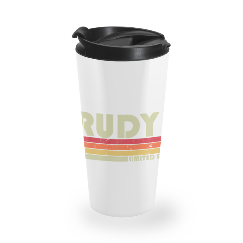 Rudy Name Personalized Retro Vintage Birthday Travel Mug | Artistshot