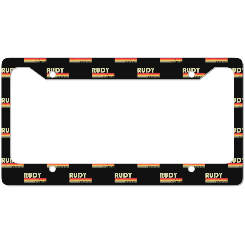 Rudy Name Personalized Retro Vintage Birthday License Plate Frame | Artistshot