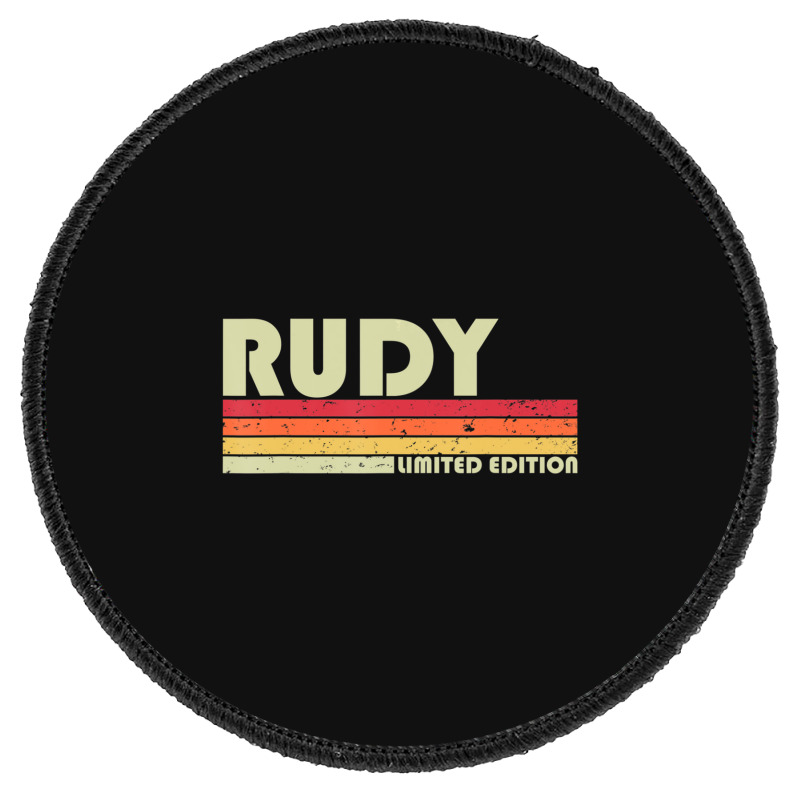 Rudy Name Personalized Retro Vintage Birthday Round Patch | Artistshot