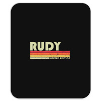 Rudy Name Personalized Retro Vintage Birthday Mousepad | Artistshot