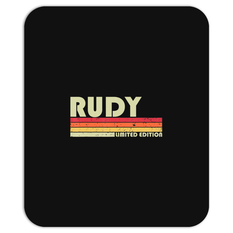 Rudy Name Personalized Retro Vintage Birthday Mousepad | Artistshot