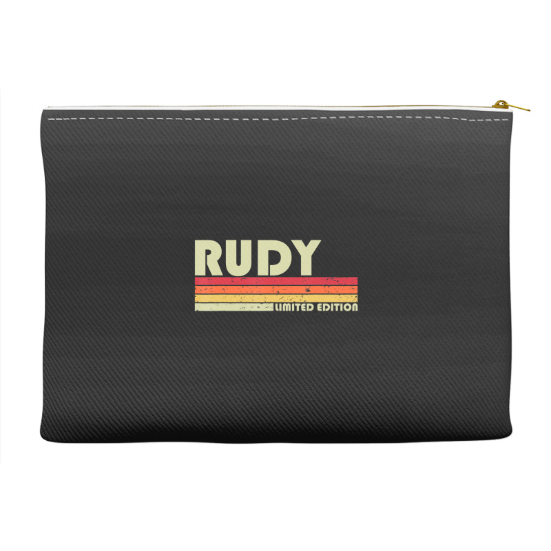 Rudy Name Personalized Retro Vintage Birthday Accessory Pouches | Artistshot