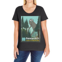 Cn We Bare Bears The Squatch No Pictures Please Ladies Curvy T-shirt | Artistshot