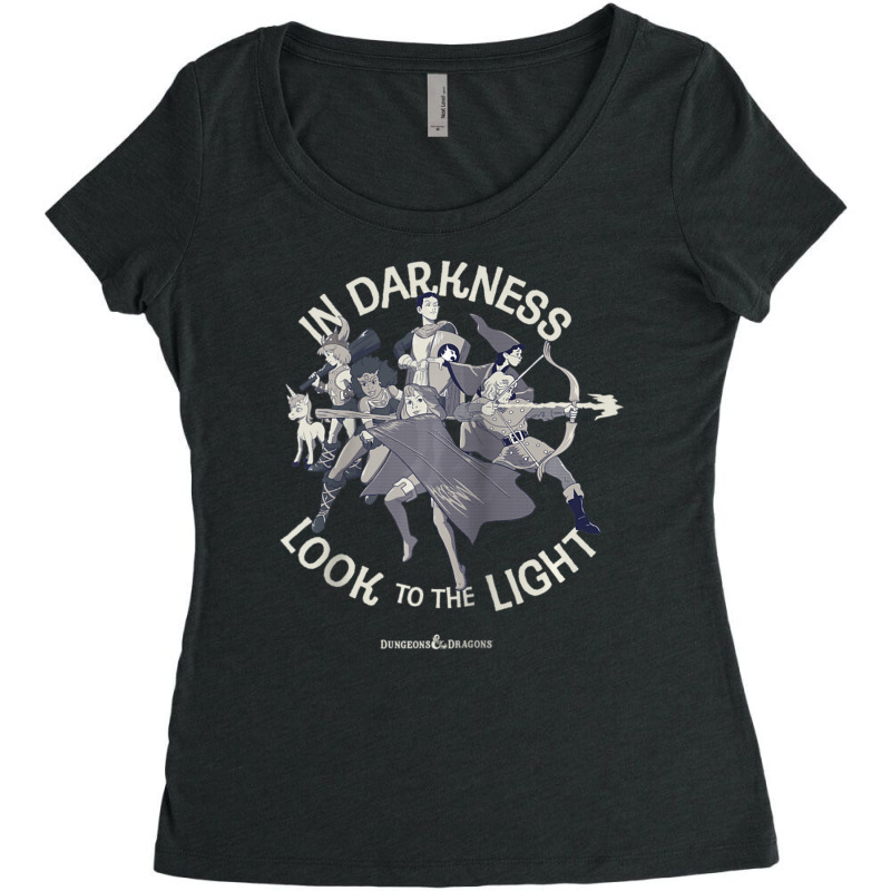 Dungeons & Dragons In Darkness Look To The Light Women's Triblend Scoop T-shirt by hotoancuong | Artistshot