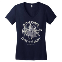 Dungeons & Dragons In Darkness Look To The Light Women's V-neck T-shirt | Artistshot