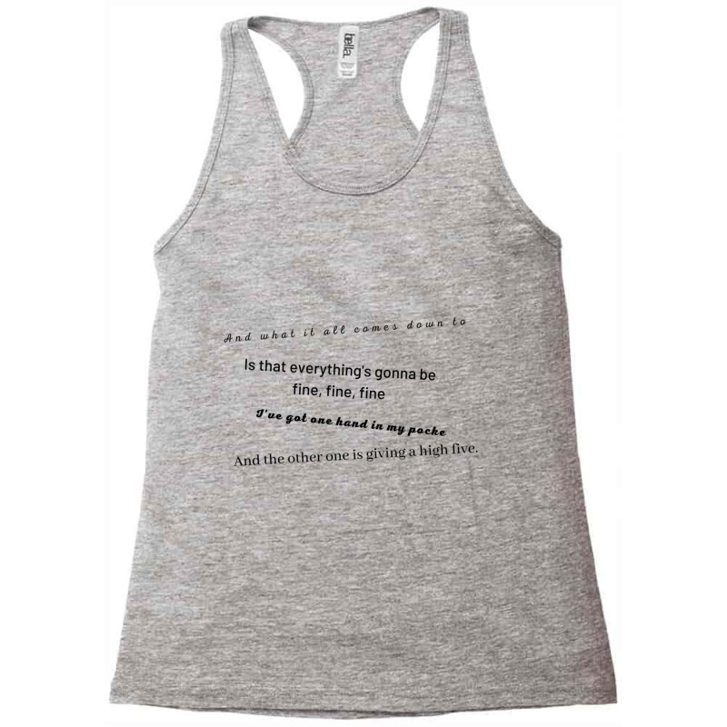 Alanis Morissette, Hand In My Pocket Racerback Tank by cm-arts | Artistshot